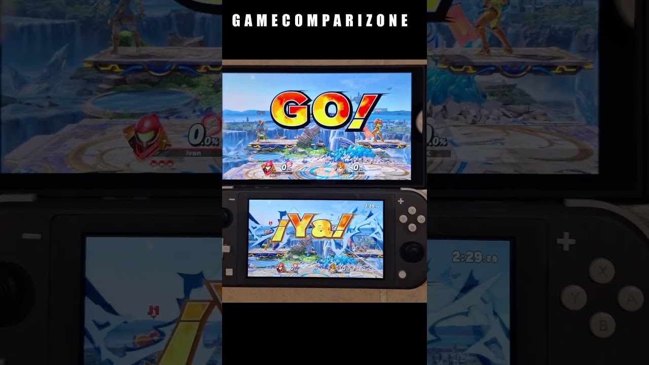 Smash Bros Ultimate Switch 2 vs Switch Lite comparison