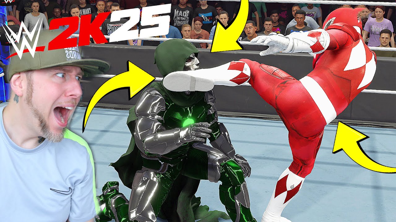 Can the POWER RANGERS Stop AVENGERS DOOMSDAY WWE 2K25