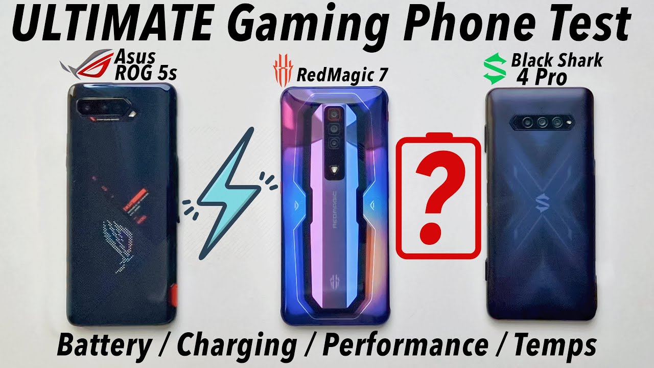 RedMagic 7 vs Asus ROG Phone 5s vs BlackShark 4 Pro - Performance/Battery/Charging Test!
