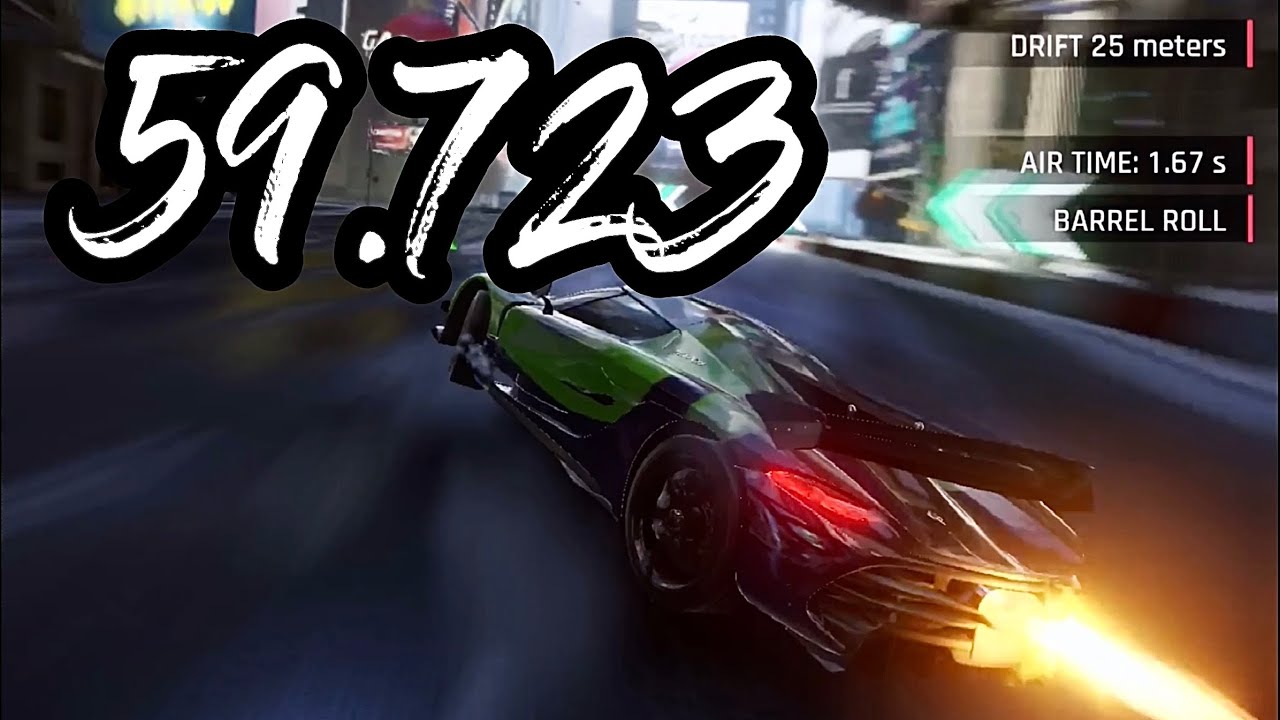 【Asphalt9】Elite Class S - The City That Never Sleeps - Jesko - 59.723(WR)