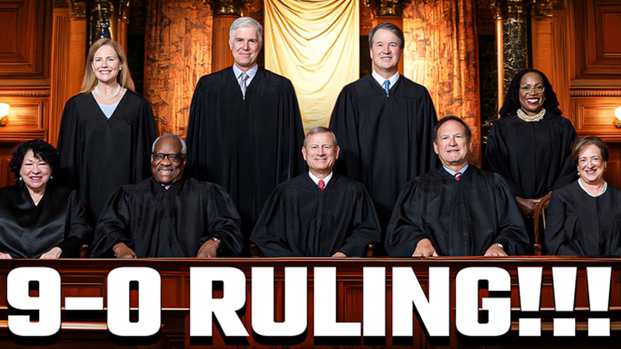 All Americans Affected: Supreme Court Issues 9-0 Unanimous Decision With Major Nationwide Impact!