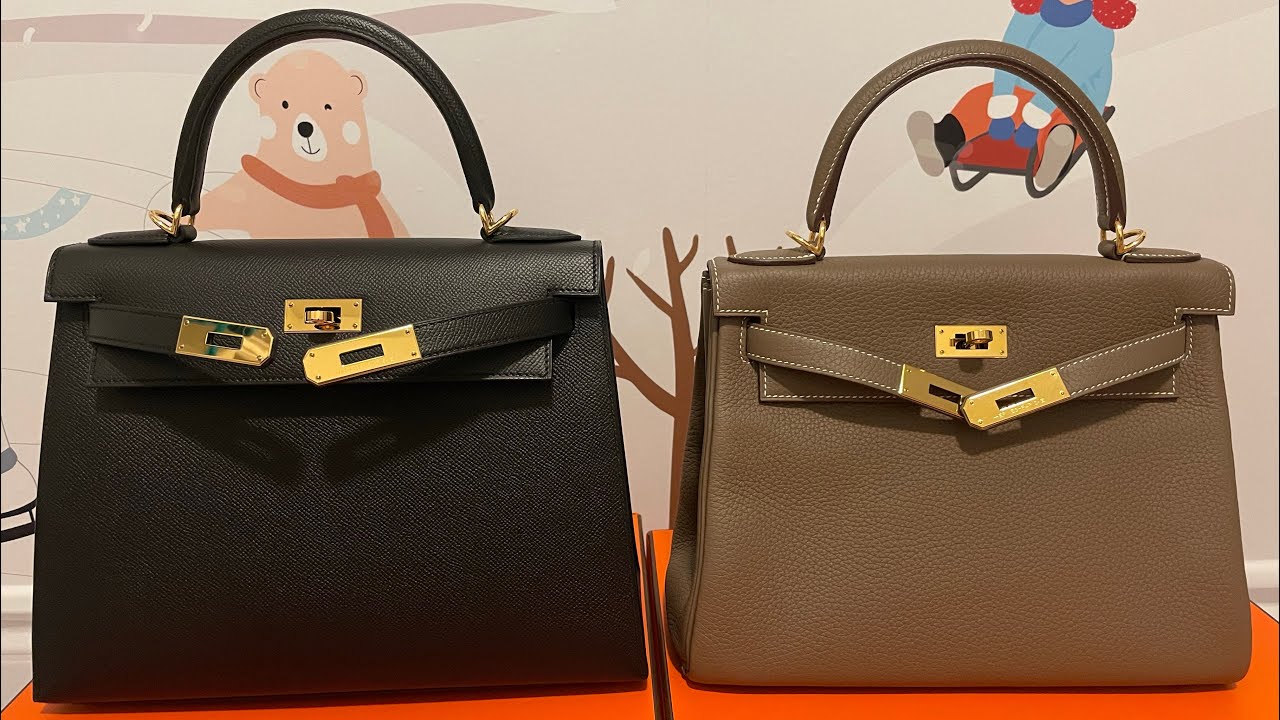 Compare Hermes Kelly 28 SELLIER vs RETOURNE