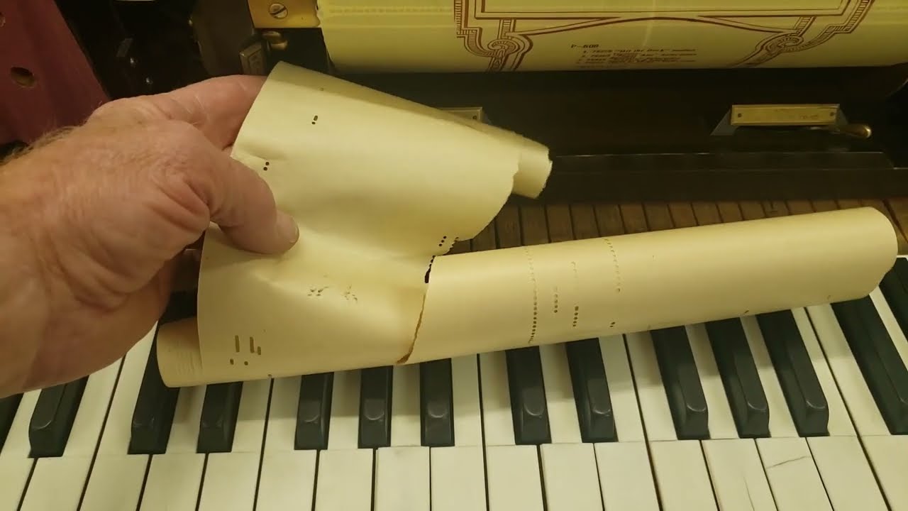 Don't Rip And Tear My 100 Year Old Player Piano  Rolls