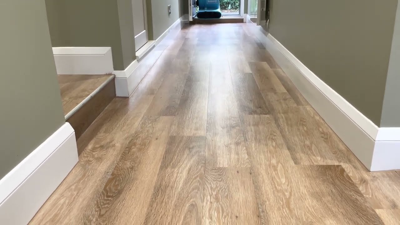 Badly Scratched Karndean Floor - RESURFACED - Surrey