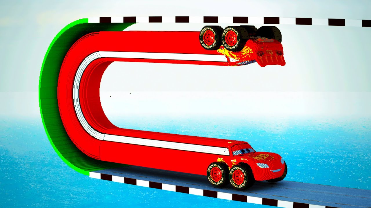 LONG CARS vs LOOP SPEED BUMPS in Teardown