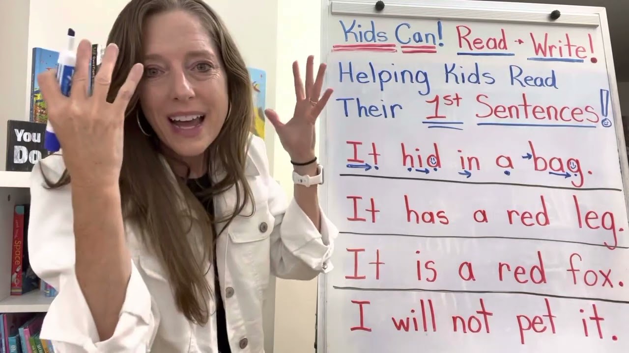 How to help your kids read their first sentences - especially if they struggle!