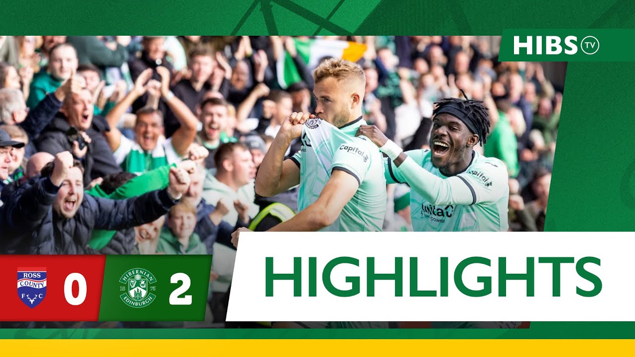 Highlights: Ross County 0 Hibernian 2 | cinch Premiership