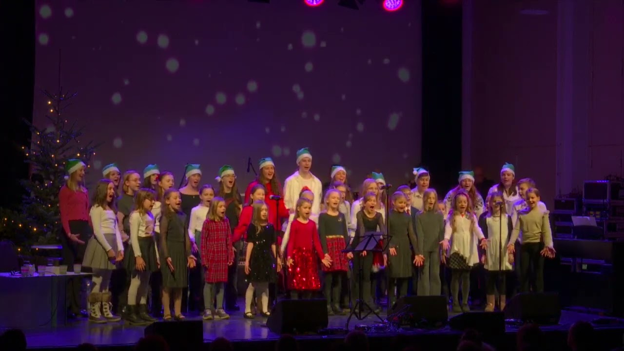 Christmas in Mistelbach 2024 - Er&ouml;ffnung durch Musicalklasse, Klaus Frank und Reinhard Reiskopf