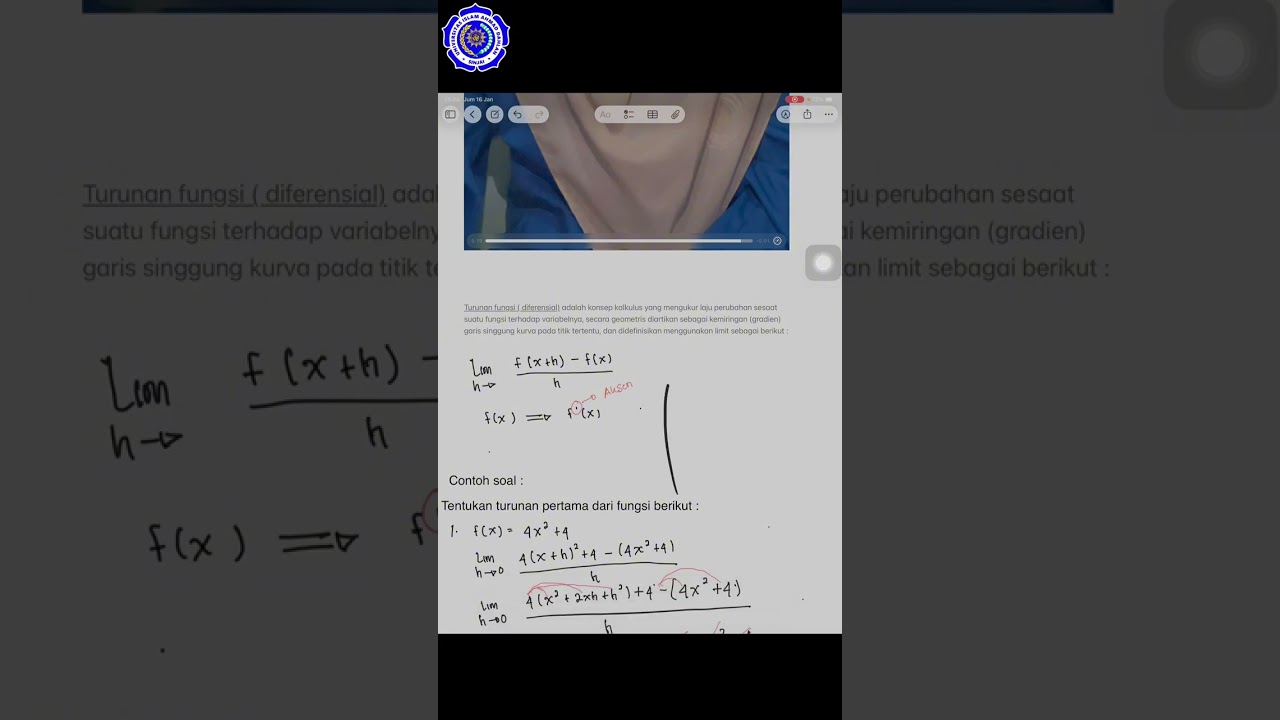Turunan Fungsi ( Diferensial). 