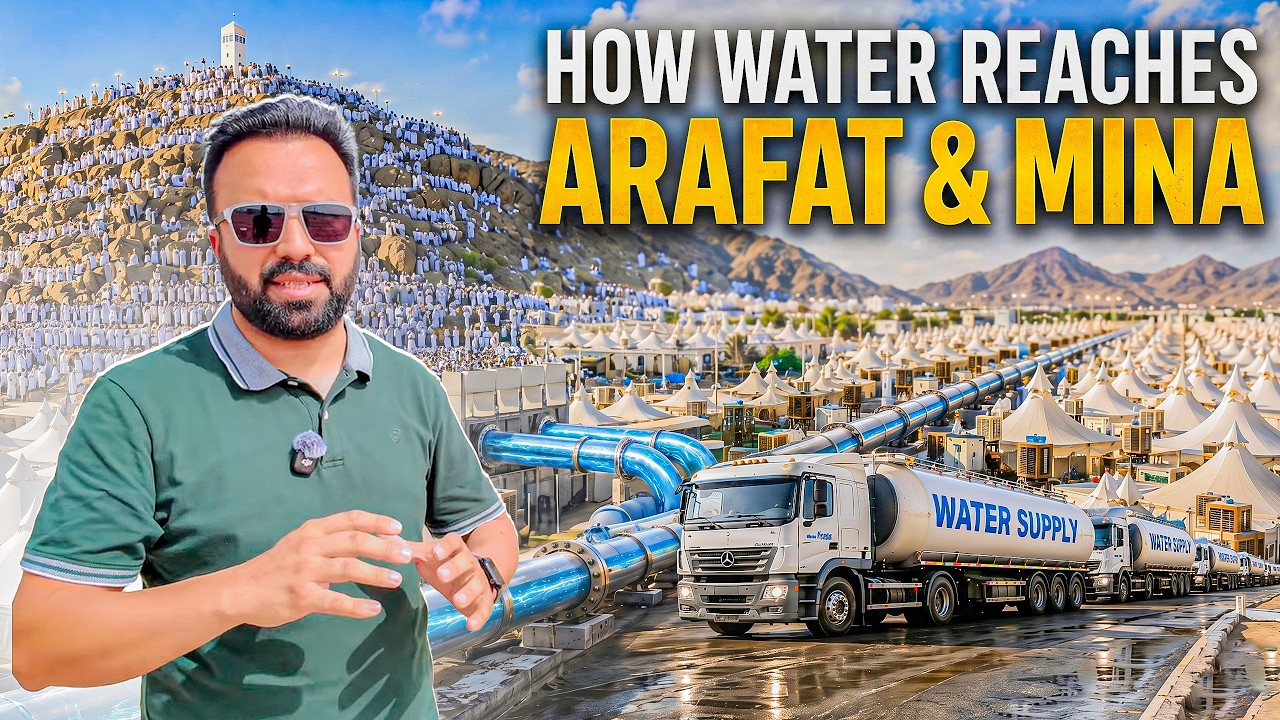 Millions of Hujjaj, One Water System 💧😳🕋 Saudi Arabia&rsquo;s MASSIVE Hajj WATER Operation