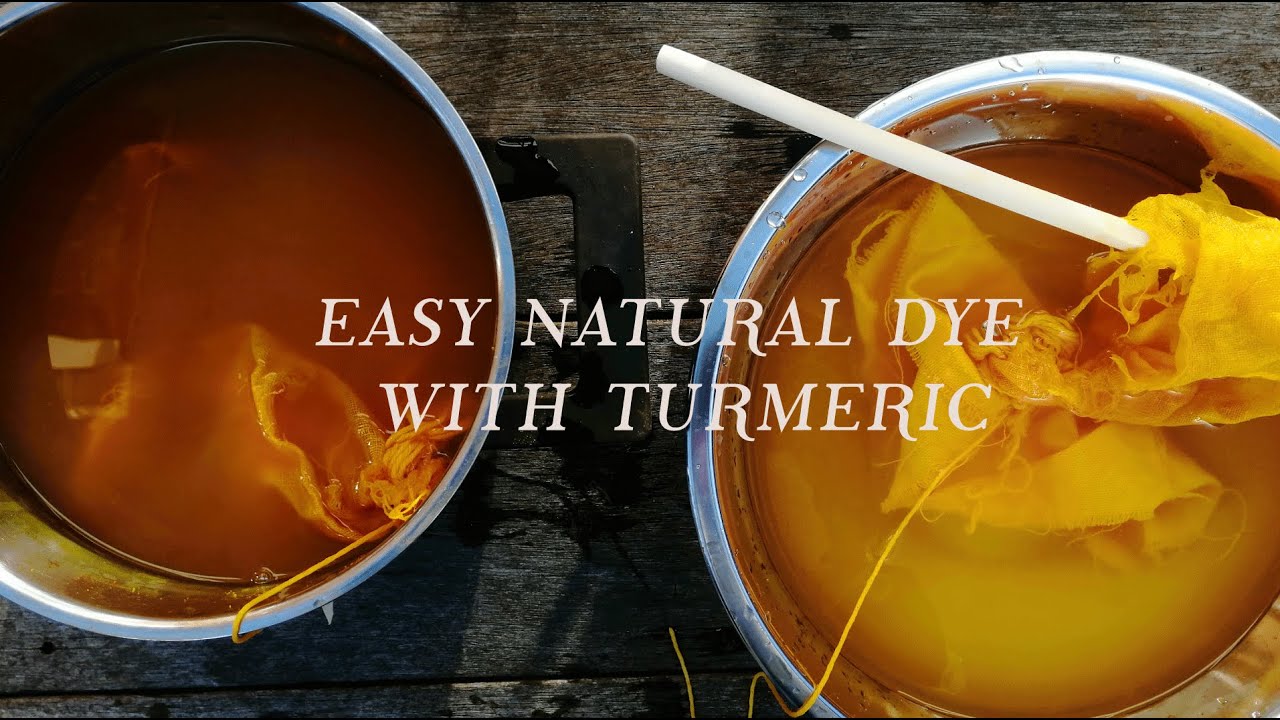 TURMERIC powder | How to NATURAL DYE at home | YELLOW | botanical colours | Casa Caribe