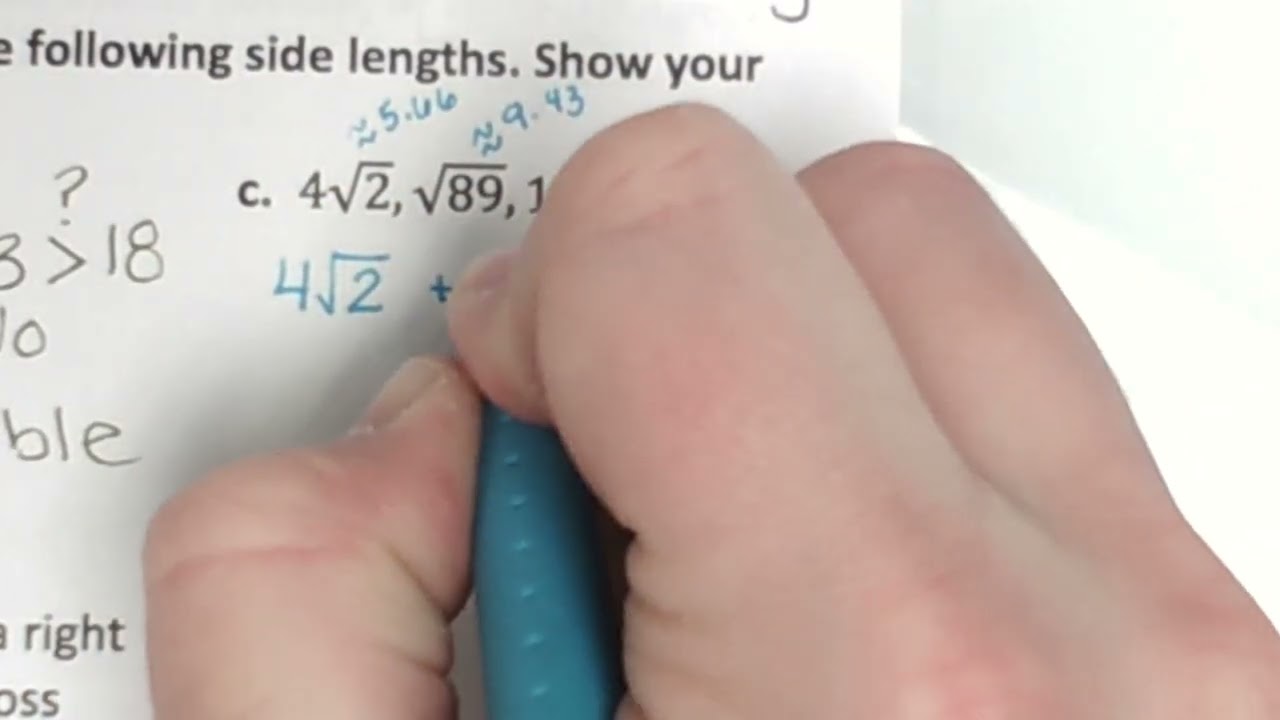 Geometry Standards: 9.1 Day 1: Pythagorean Theorem