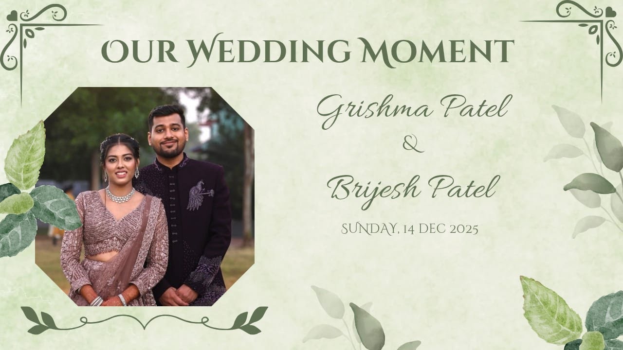 Grishma & Brijesh ~ The Wedding Ceremony. 14.dec.2025