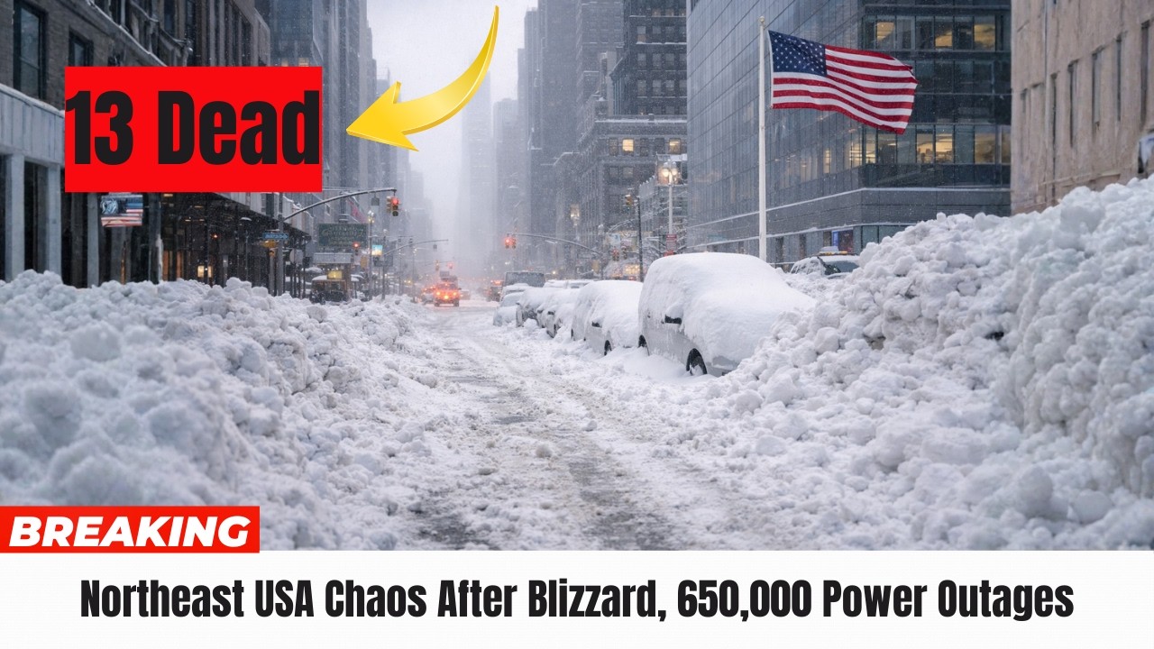 Breaking News: New York USA Chaos After Hernando, 13 Dead, 10,000 Flights Canceled