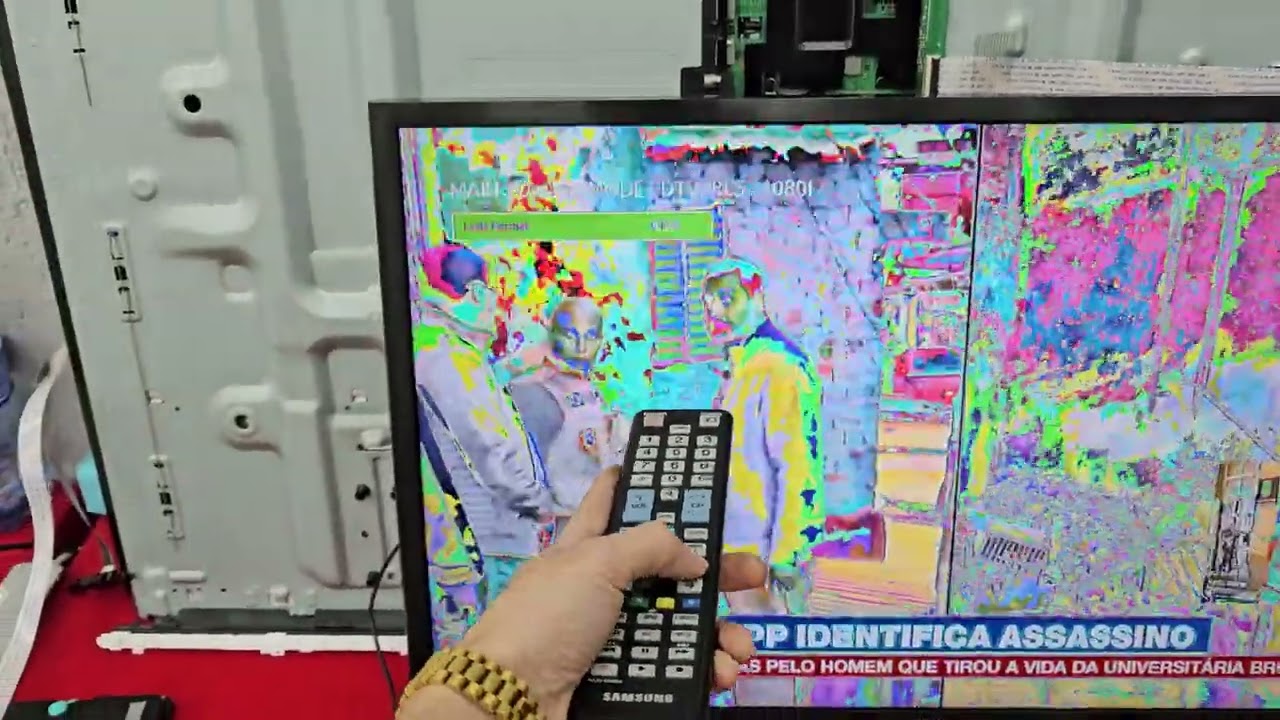 COMO RESOLVER - TV SAMSUNG com imagem borrada, distorcida, negativa, invertida, cores estranhas
