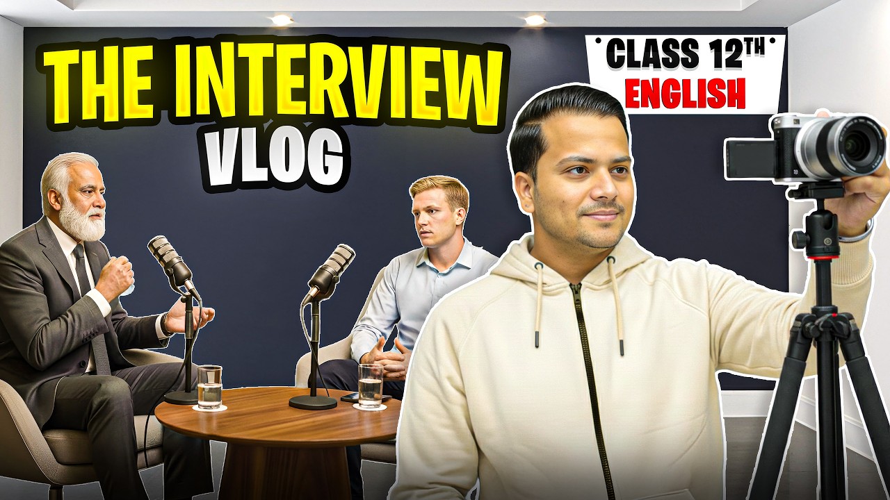 The Interview VLOG🔥 | Class 12 English | ANIMATED |  One Shot | Boards 2026