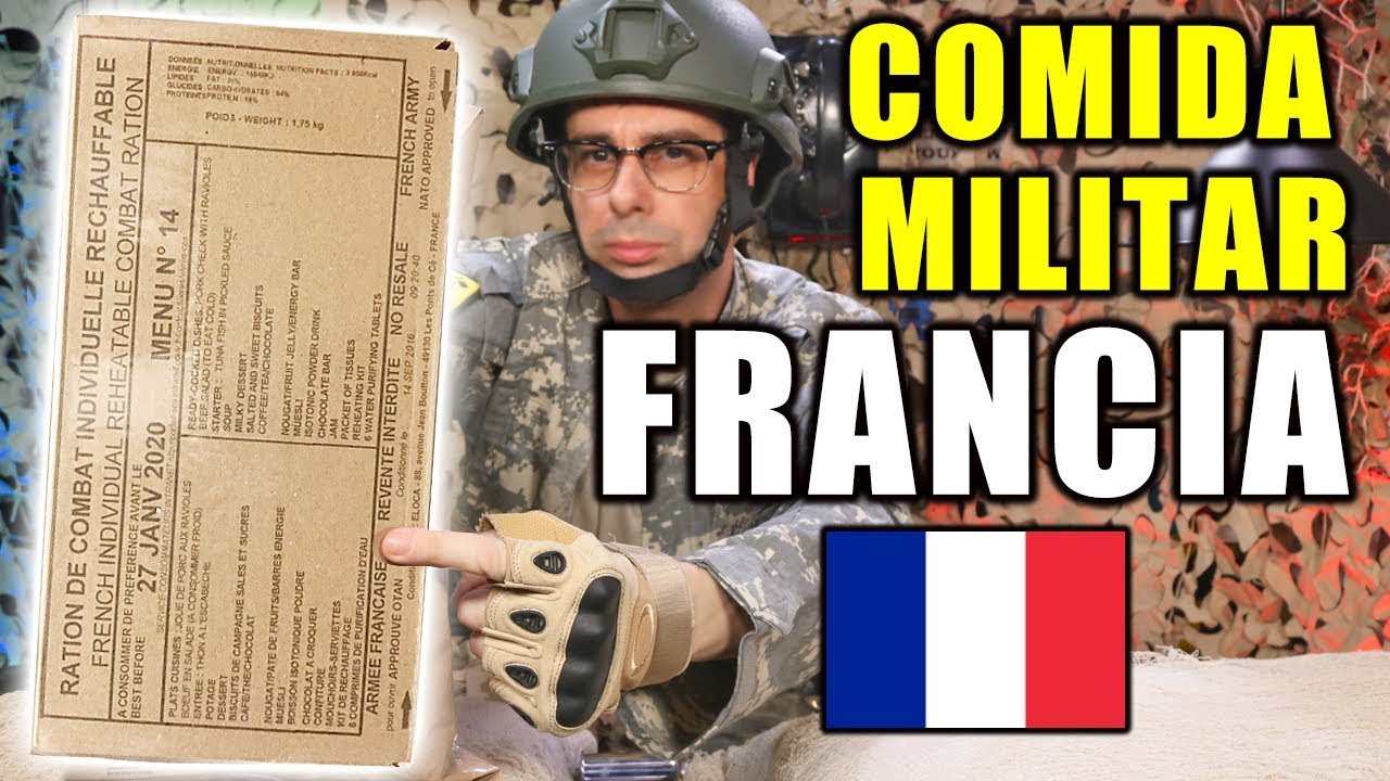 Probando COMIDA DE SUPERVIVENCIA MILITAR de FRANCIA