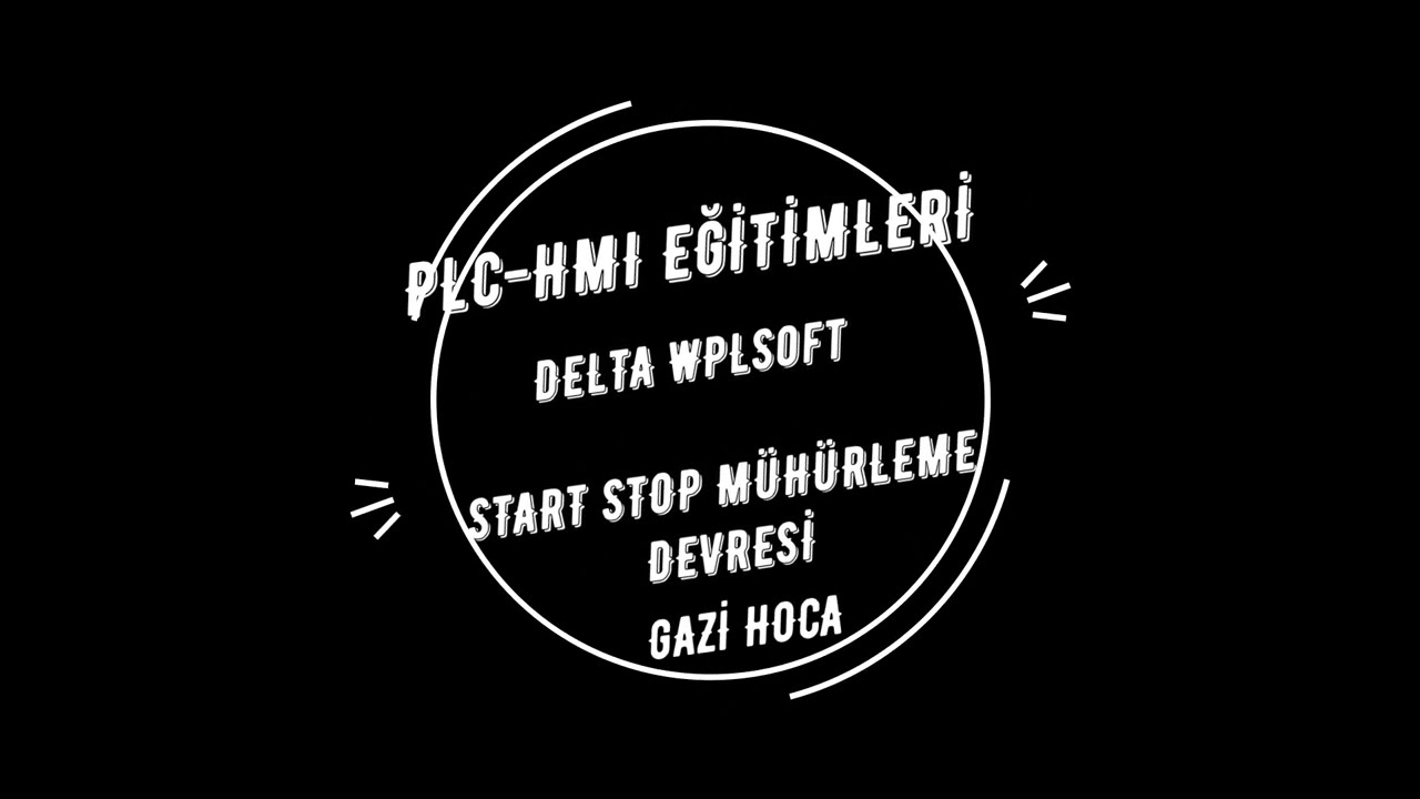 DELTA PLC UYGULAMA-1 (Start_Stop Mühürleme Devresi)