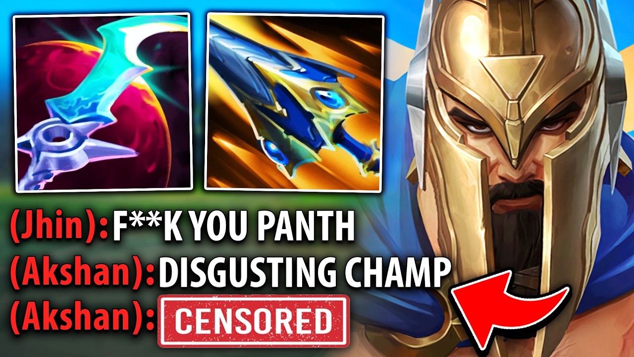 I made the enemy team have a mental breakdown with Pantheon mid (JHIN WAS MALDING)