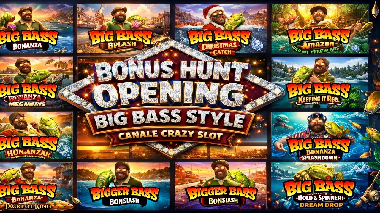 🎣 BONUS HUNT OPENING BIG BASS STYLE | 12 GAMES | CRAZY SLOT | HOW DID IT GO? ? ?