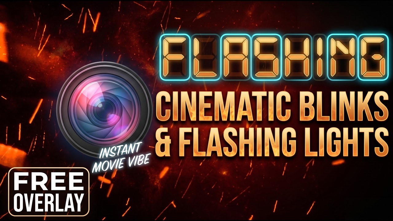 Cinematic Blinks & Flashing Lights Overlay | Light Flicker Effect (Free to Use)