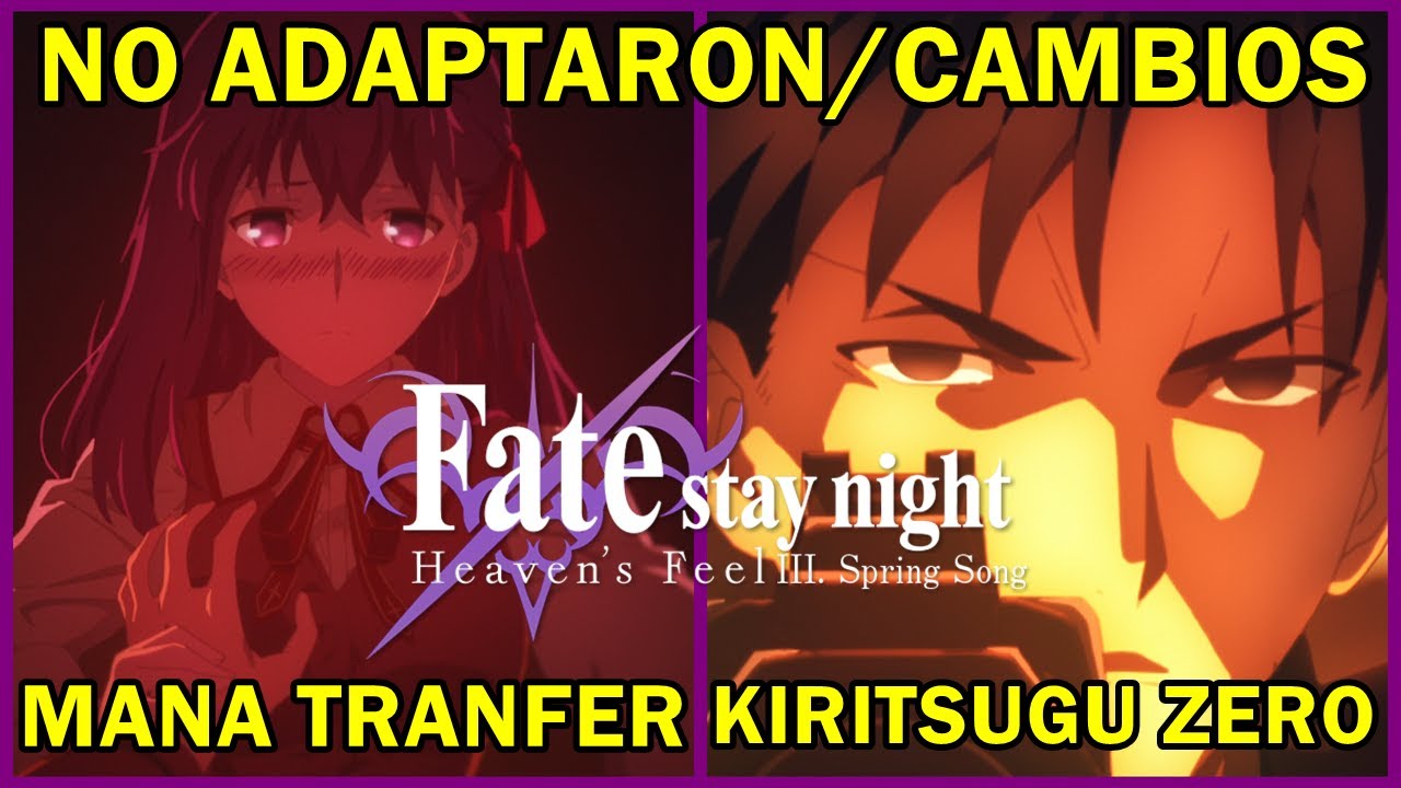 7 Cosas que las Peliculas de Fate/Stay Night Heaven's Feel no adaptaron de la Novela Visual