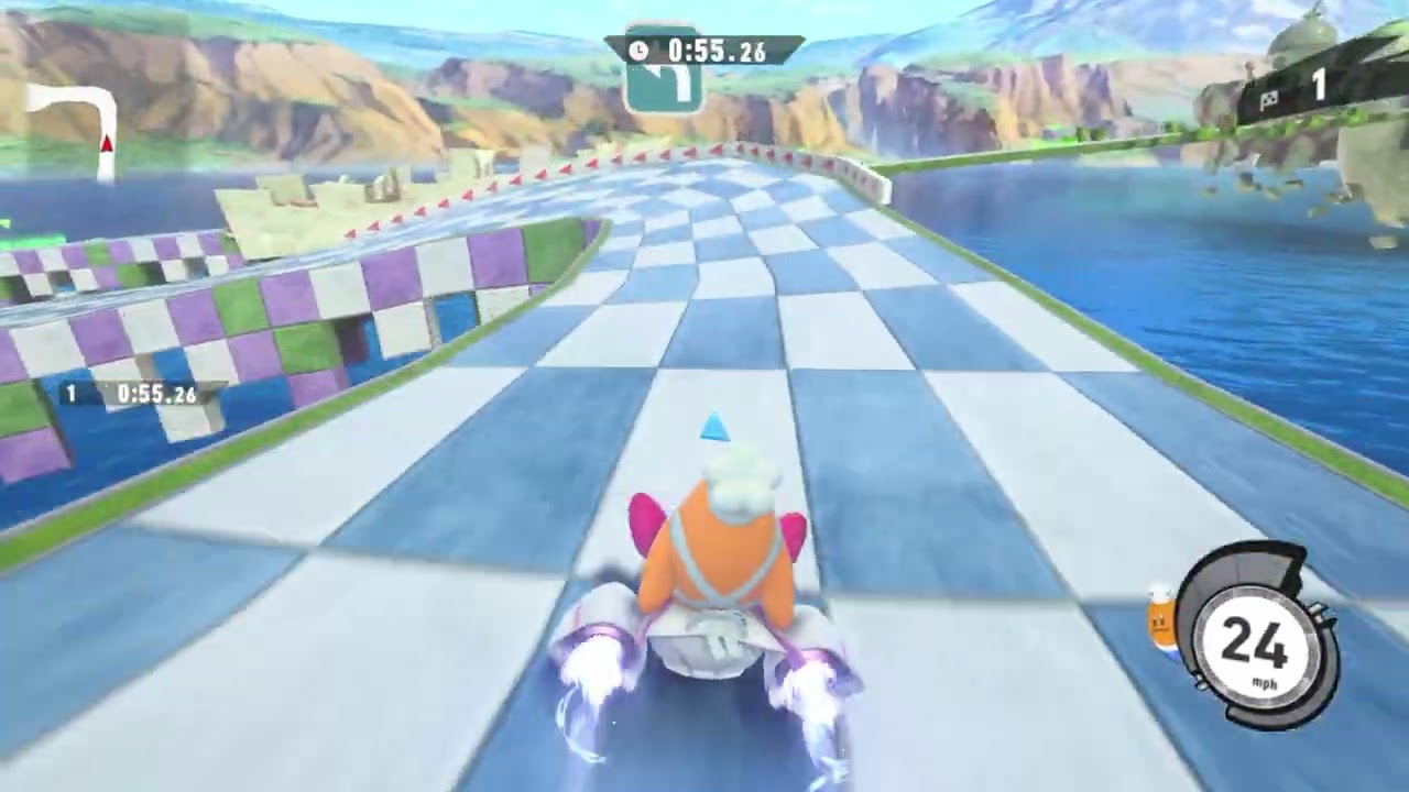 Kirby Air Riders - Air Ride Free Run: Checker Knights with Chef Kawasaki