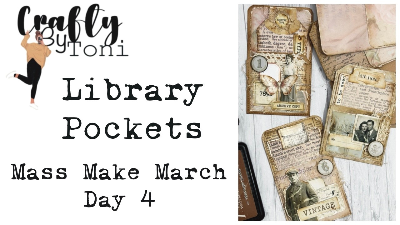 Vintage Library Pockets With Journaling Cards… #massmakemarch2026