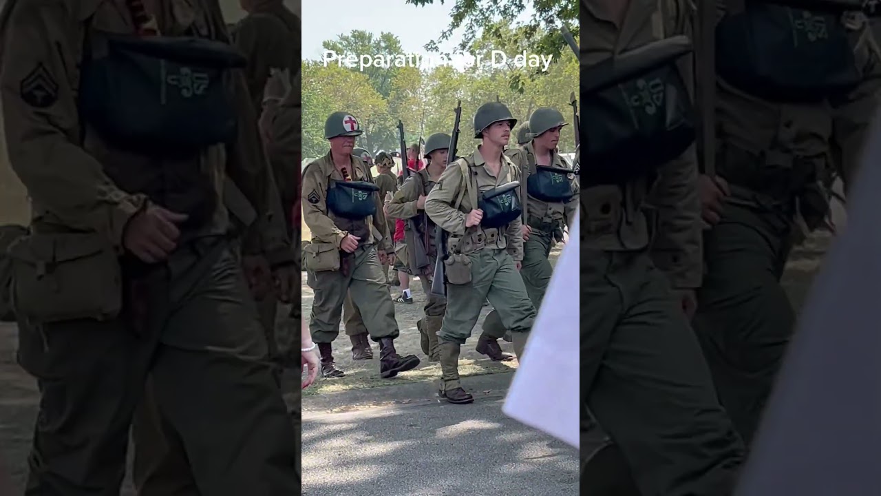 D-day preparation D day Ohio 2025 #ww2  #reenactment #dday #2025 #military #march #ddayohio#history
