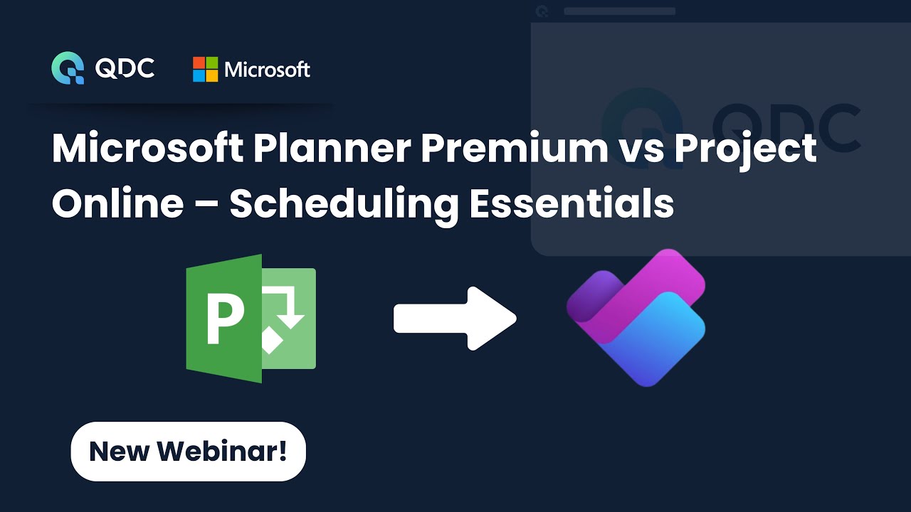 Part 1: Microsoft Planner vs Project Online &ndash; Scheduling Essentials