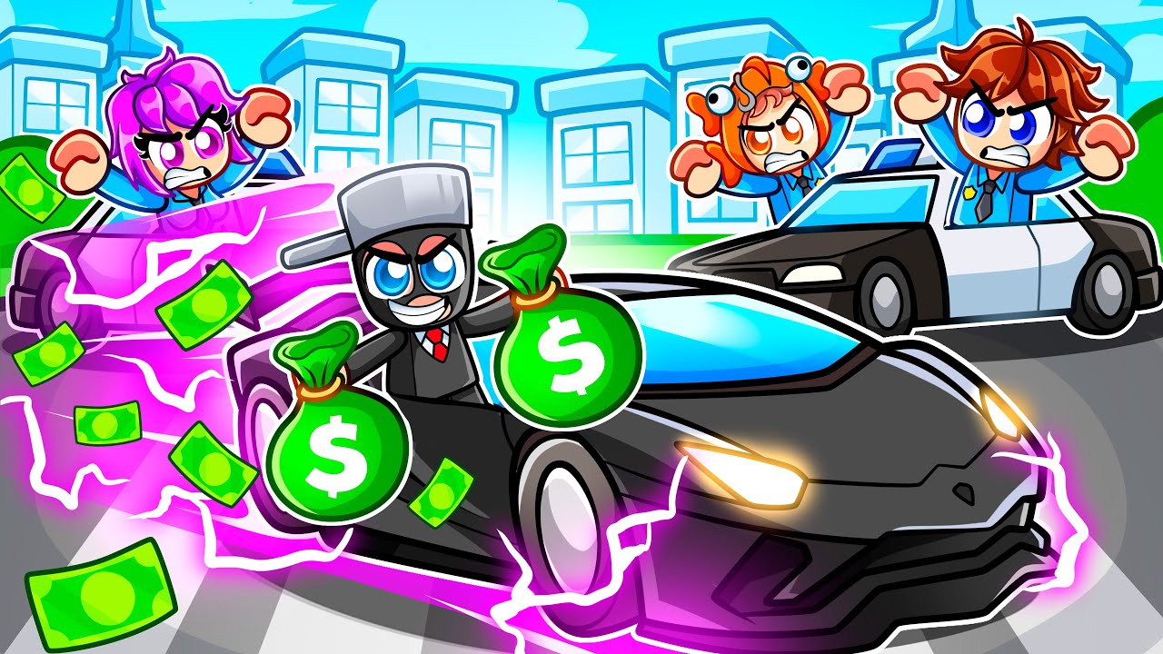 CRIMINAL SPEEDRUNNER vs POLICE OFFICER HUNTERS In DRIVING EMPIRE! (Roblox)