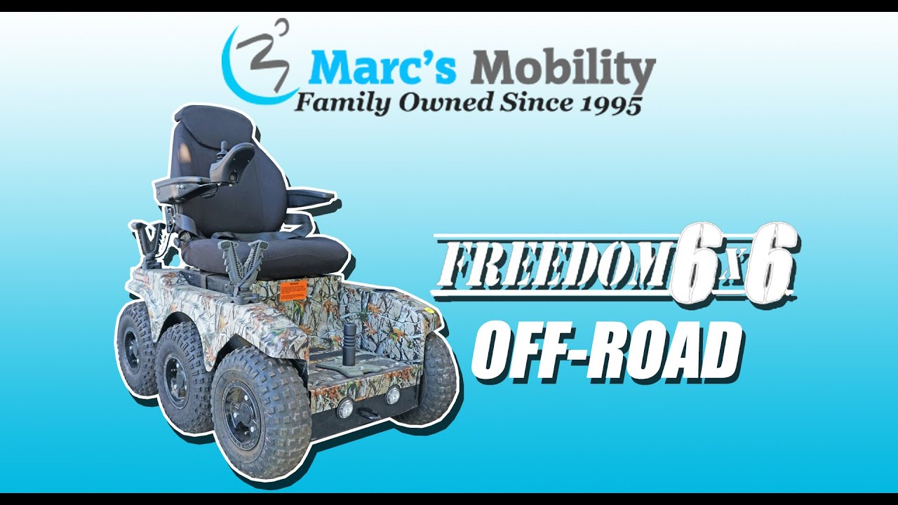 Freedom 6x6 Off Road 6 Wheel Extreme Power Chair - Great for Hunting - Full Review