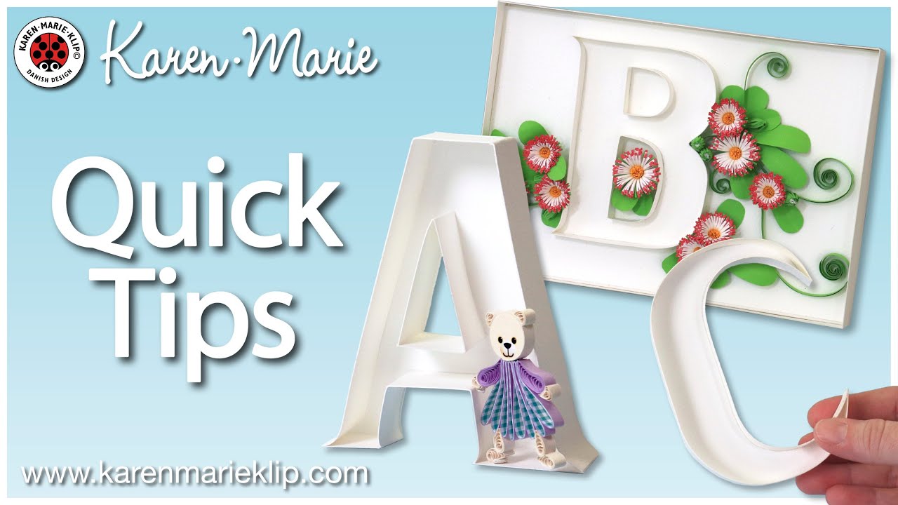 💙 On Edge Quilling Letters | Quilling QuickTips