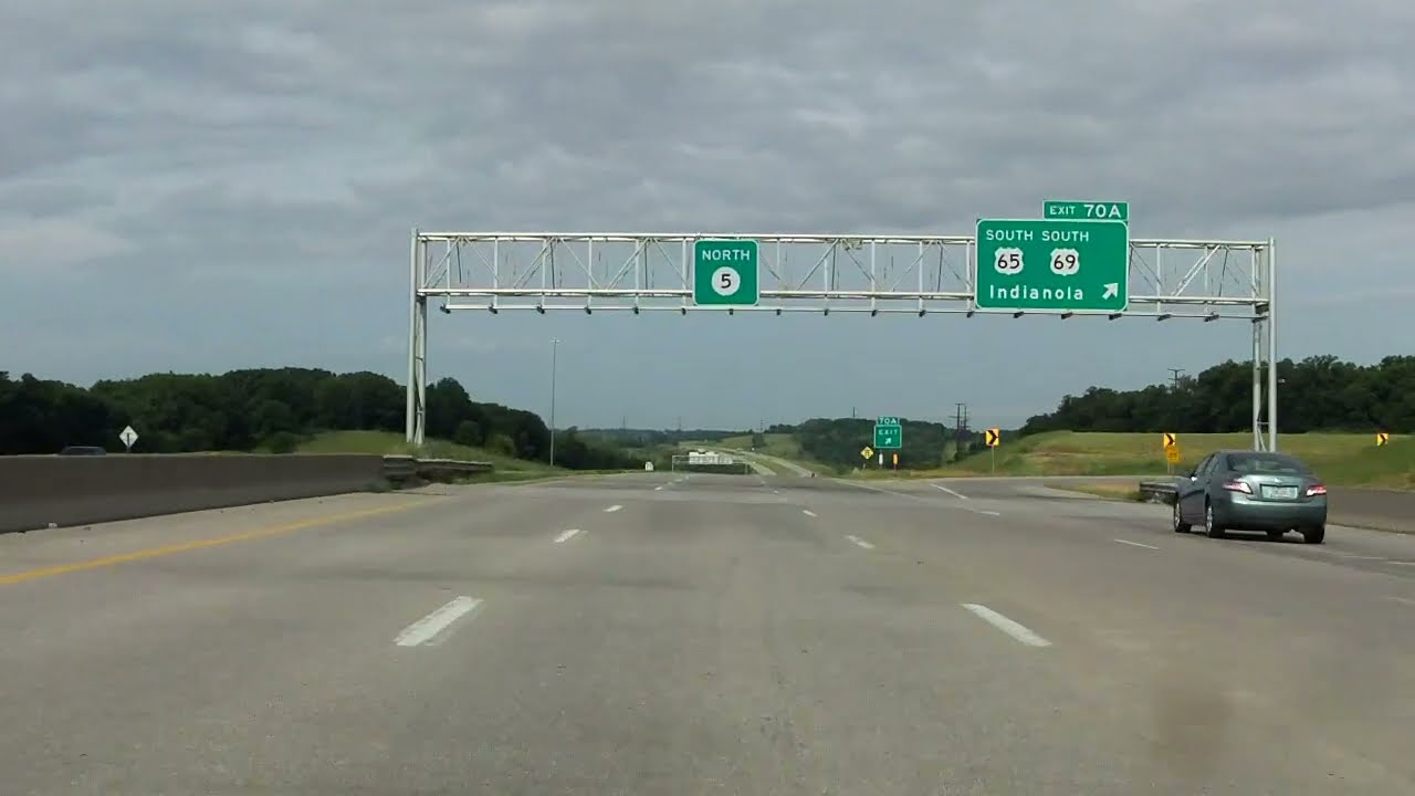 Des Moines Bypass (US 65 Exits 77 to 70) south/westbound