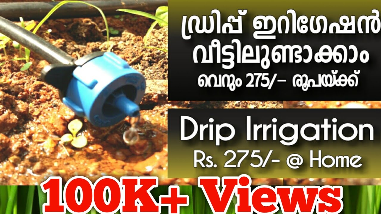 Make a Drip Irrigation System - simply at home ഡ്രിപ്പ് ഇറിഗേഷൻ വീട്ടിലുണ്ടാക്കാം.