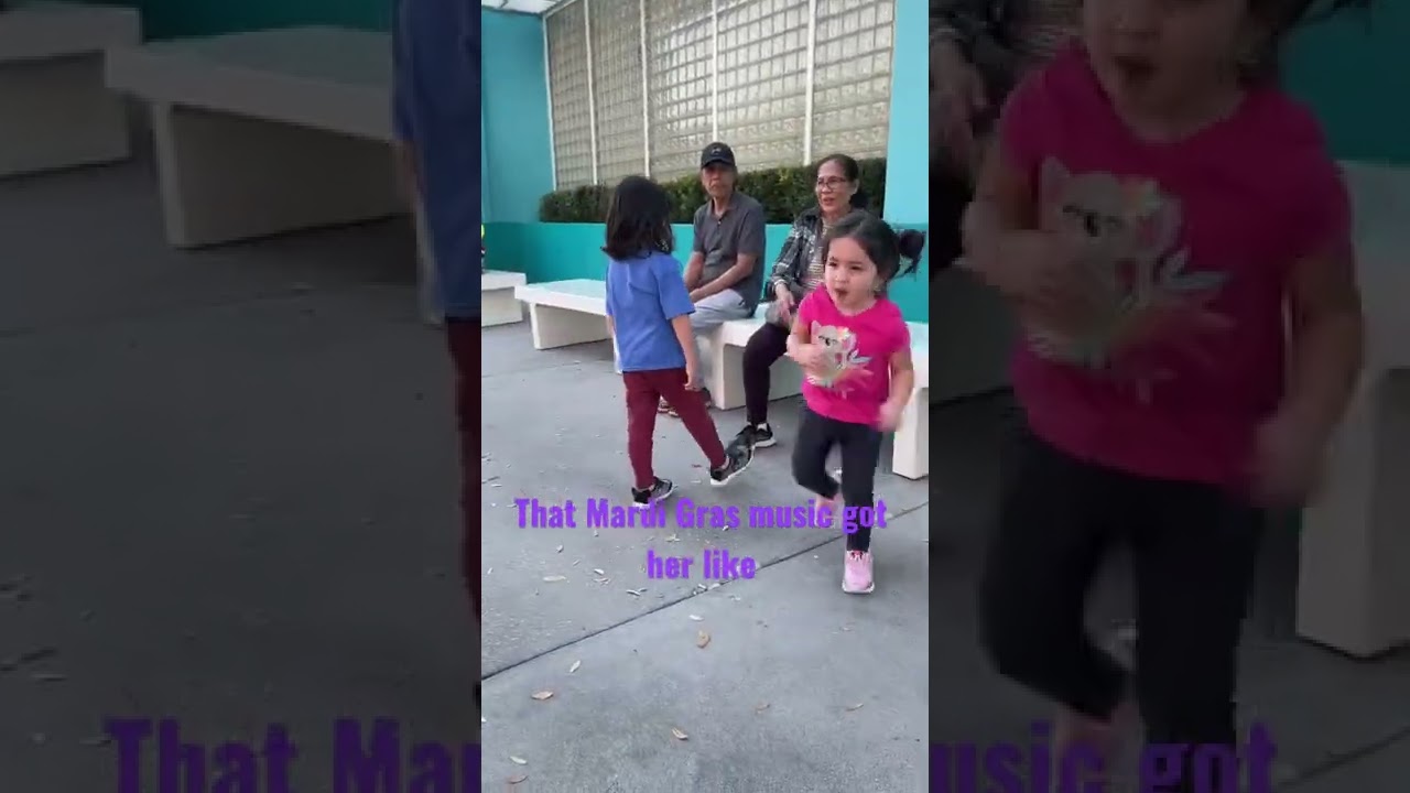 Toddler dancing to Mardi Gras music! #shorts