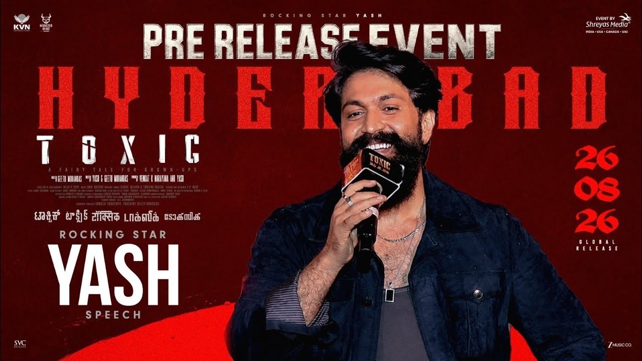 Rocking Star Yash Full Goosebumps Speech 🔥 || Toxic Pre-Release Event || C9Stars