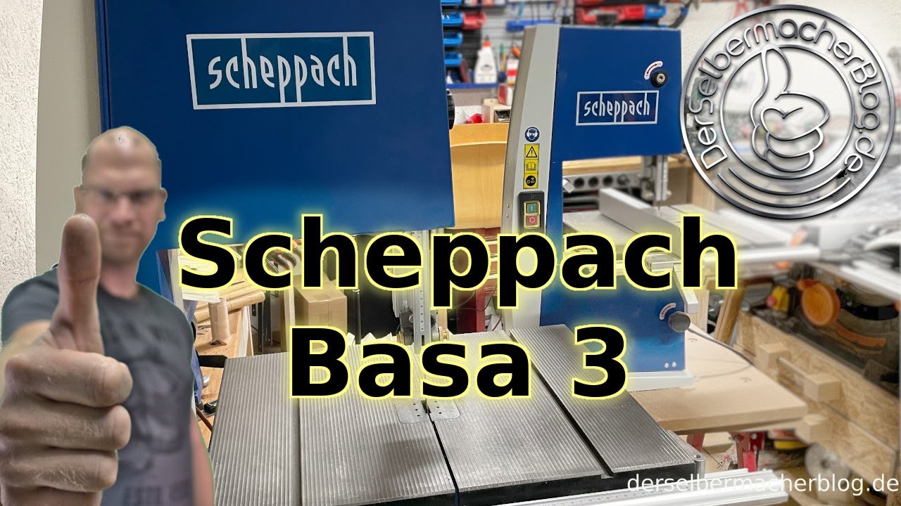 Scheppach Basa 3 Bandsäge (Aufbau, Einstellung und Härtetest mit Hartholz, Anleitung, Unboxing)