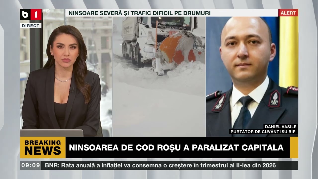 HAOS ÎN CAPITALĂ PESTE 1000 DE INTERVENȚII ÎN CAPITALĂ. D. VASILE, ISU BIF, CU DETALII_Știri B1TV