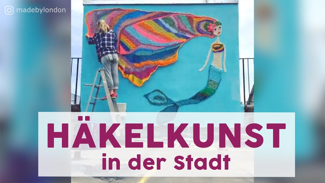 Frau verwandelt langweilige St&auml;dte mit H&auml;kelkunst