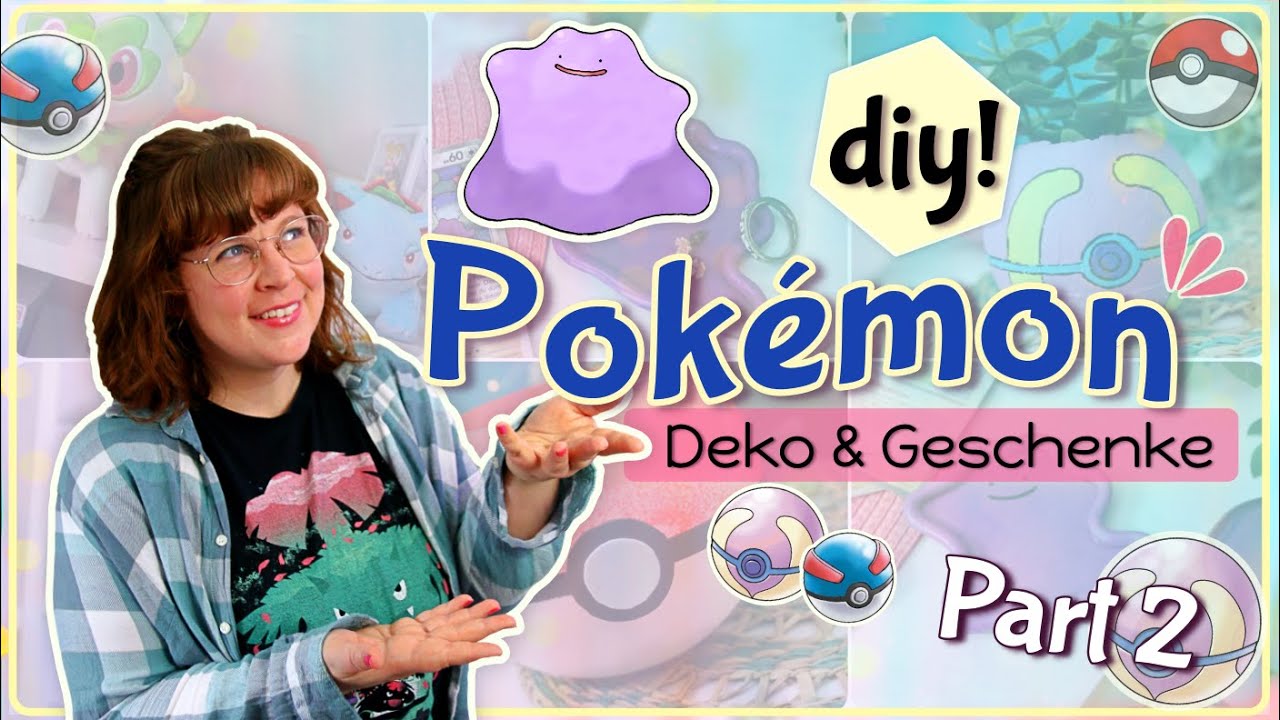 Pokemon Bastelideen & DiY Tutorials für Dein Zuhause ✂️❤️‍🔥 Pokemon diy Deko & Geschenke mit Ditto