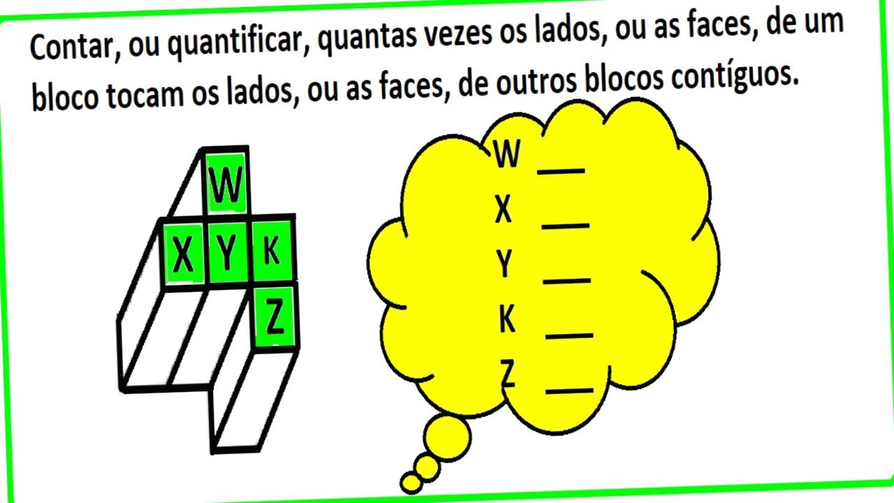 Raciocínio Lógico Contagem Blocos Faces Lados Formação Figura Psicotécnico QI Quociente Inteligência