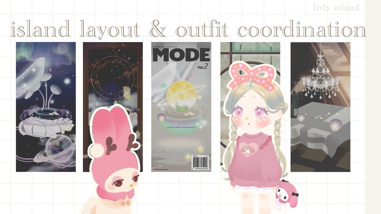 【livly island】island design and outfit coordinations | part 1