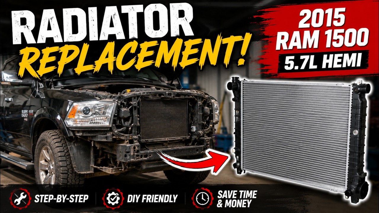 How to Change the Radiator on a 2015 RAM 1500 with the %.7L Engine.