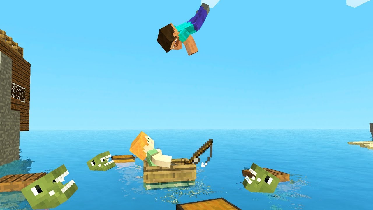 Гаррис Мод не стандартные рэгдолы / водные неудачи [МОД: Minecraft] Вторая часть