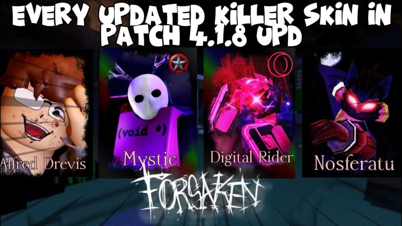 WINNING With EVERY Updated Killer Skin In The Roblox Forsaken Patch 4.1.8 UPDATE&hellip;