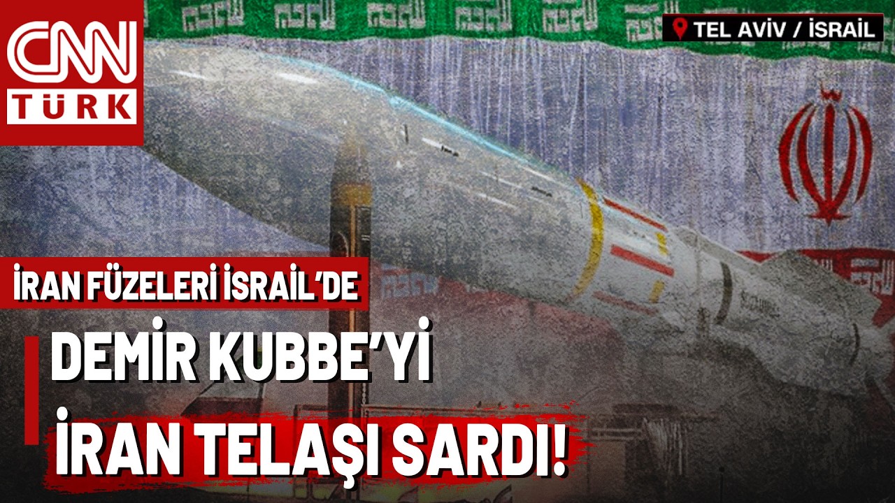 İran Yeni Saldırı Dalgası Başlattı! İsrail'e Onlarca F&uuml;ze Atıldı, İSABETLER VAR!