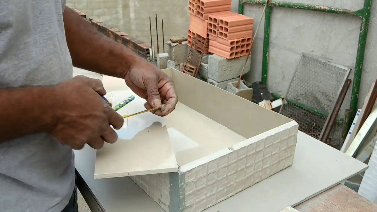Nicho feito com (porcelanato) passo a passo completo.