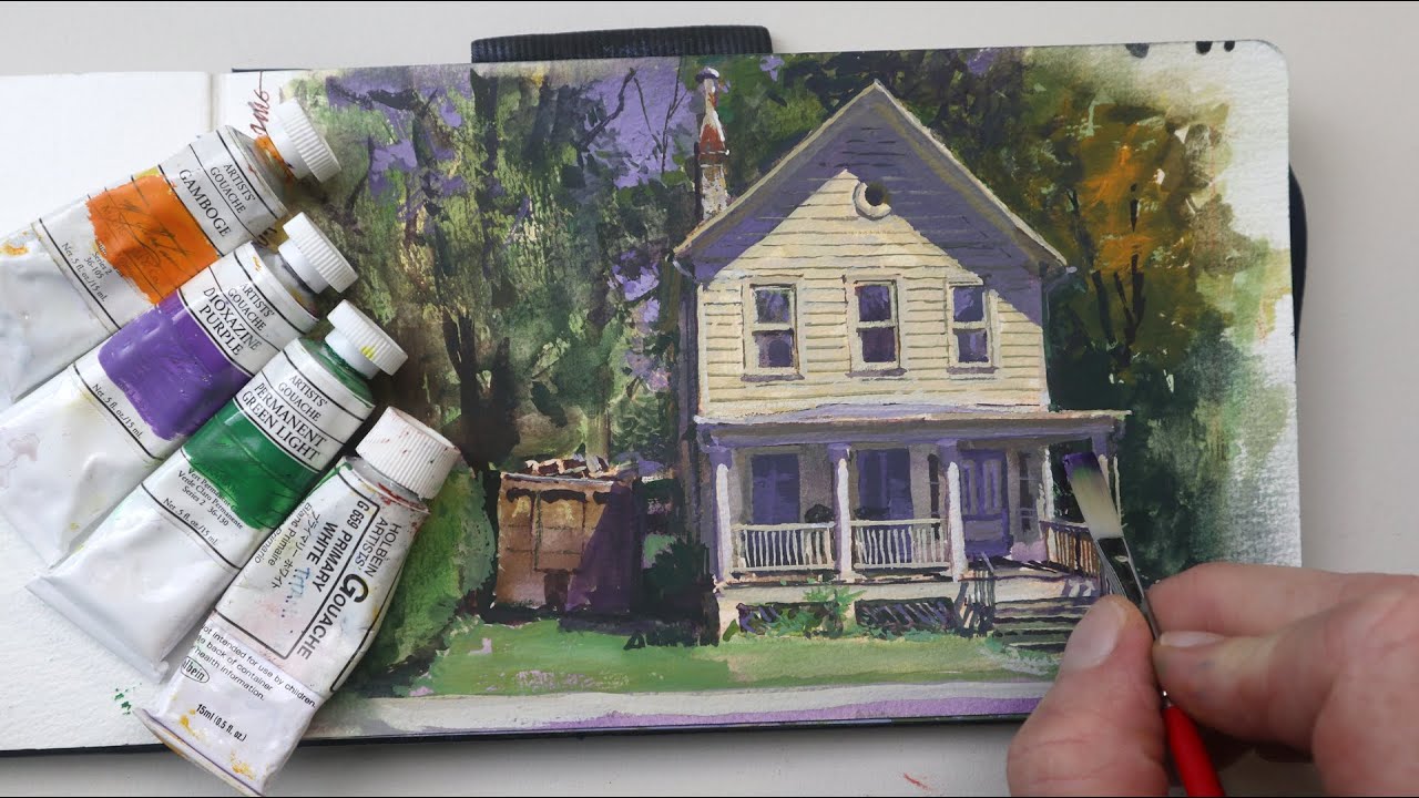 Painting Using Secondary Colors (Orange, Purple, Green) as Primaries