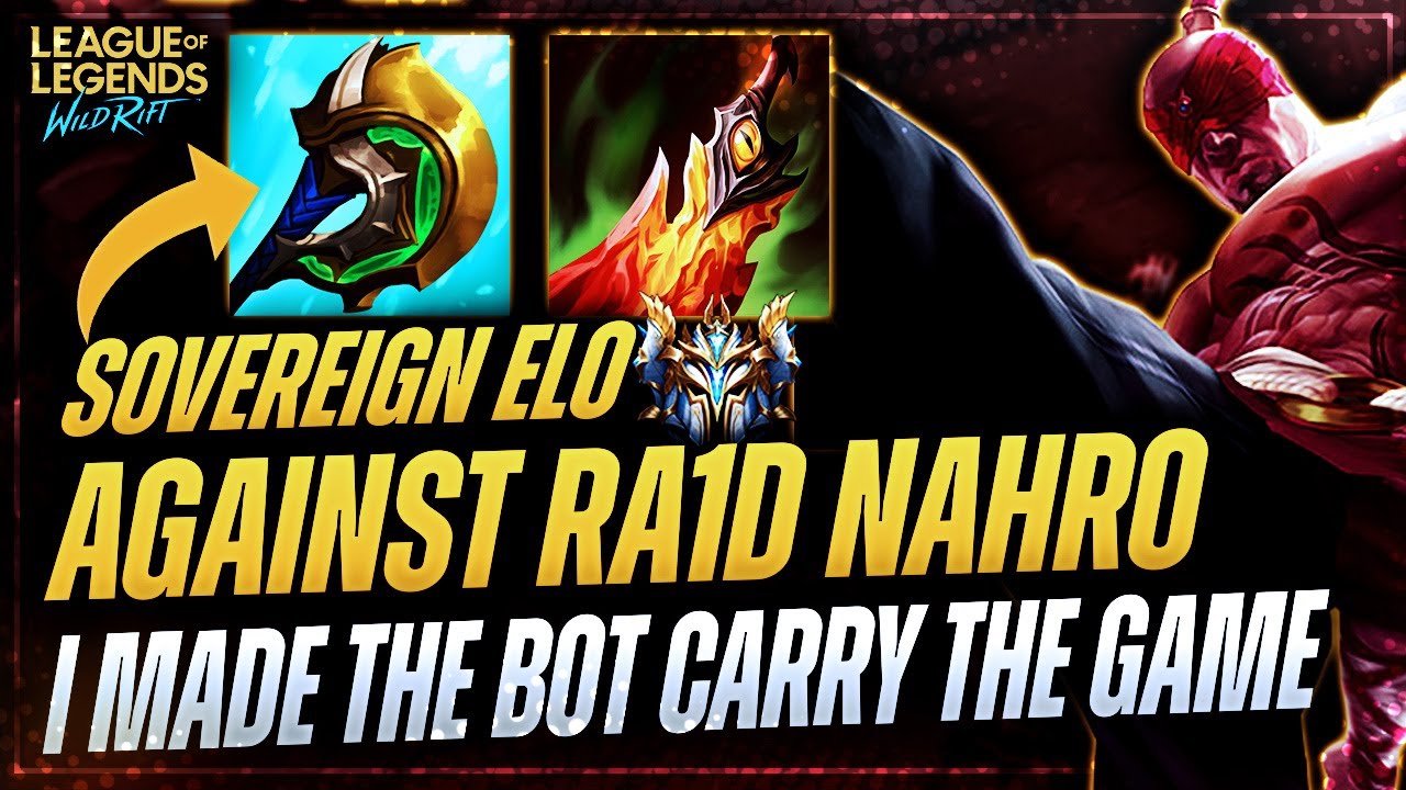 WILD RIFT: RA1D NAHRO, xSt0rmy VS @trakyambeya SOVEREIGN RANK GAMEPLAY